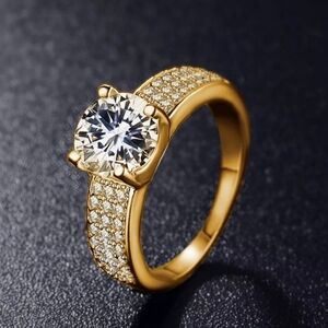 Gold wedding ring for women
